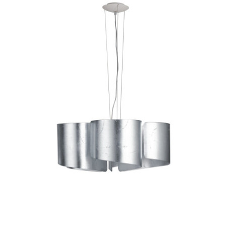 Lampadario Sospensione Imagine Class Colore Silver 5 x E 27 max 60W