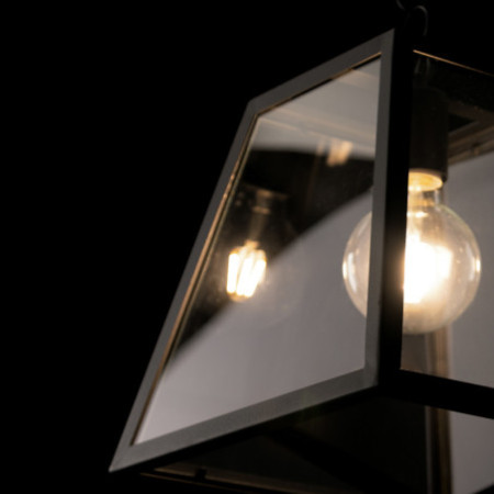 Lampadario Sospensione Lexington  Vintage Colore Nero 2 x  E 27 Max  40W