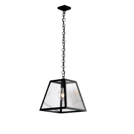 Lampadario Sospensione  Vintage Colore Nero 40W