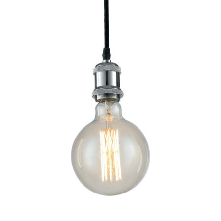 Lampadario Sospensione Vintage Groove Vintage Colore Cromo 4 x E 27 max 60W