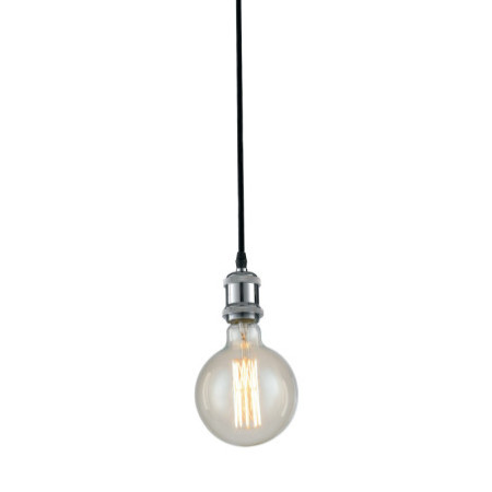 Lampadario Sospensione Vintage Groove Vintage Colore Cromo 60W