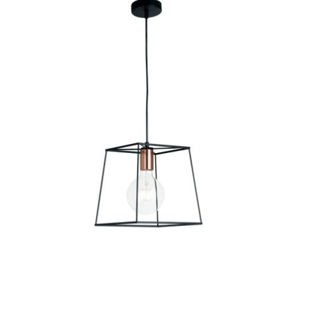 Lampadario Sospensione Harlem  Vintage Colore Nero 60W