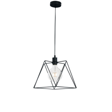 Lampadario Sospensione Santana  Vintage Colore Nero 60W