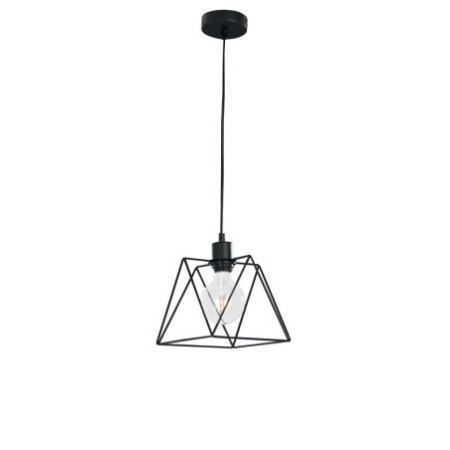 Lampadario Sospensione Santana  Vintage Colore Nero 60W