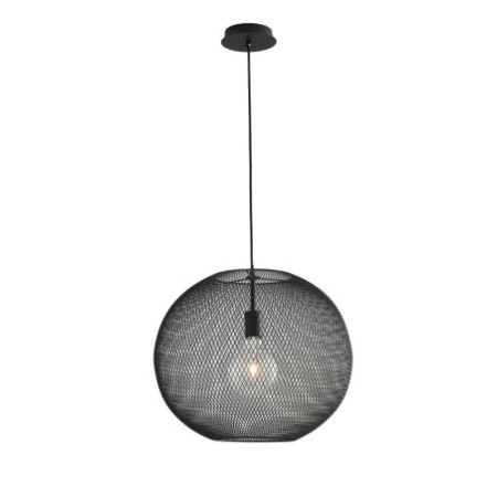 Lampadario Sospensione Esedra Industrial Vintage Colore Nero 60W