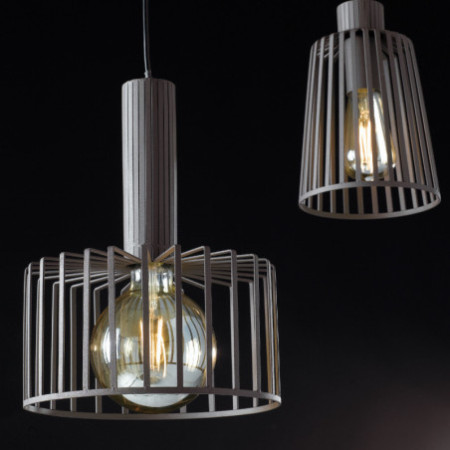 Lampadario Sospensione Dayton Industrial Vintage Colore Bronzo 60W