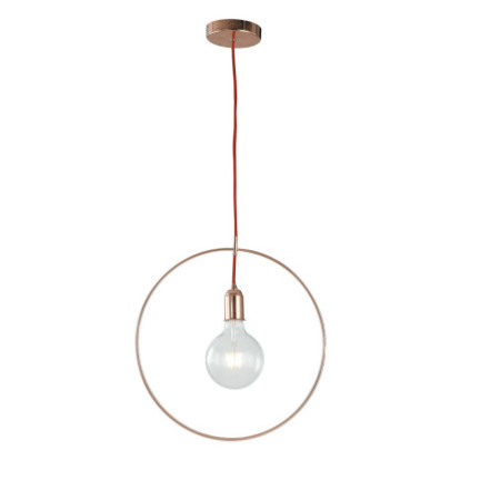 Lampadario Sospensione Frida Industrial Vintage Colore Oro Rosa 60W
