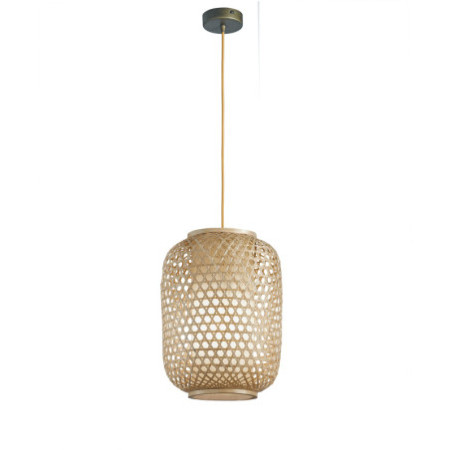 Lampadario Sospensione Zen Industrial Vintage Colore Bambu' Naturale 60WMis