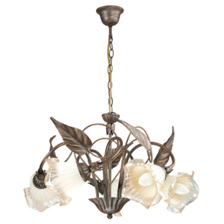 Lampadario Autunno Decorative Colore Marrone 5 x E 14 max  40W