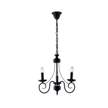 Lampadario Beatrice Decorative Colore Antracite 3 x E14 max  40W