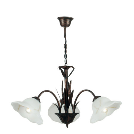 Lampadario Byron Decorative Colore Ruggine 60W Mis 56 x 120 cm