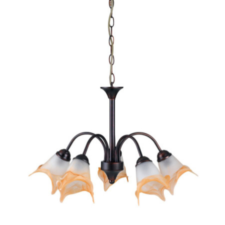 Lampadario 1162 Decorative Colore Ruggine 5 x E 14 max 40W