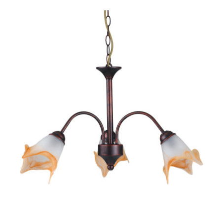 Lampadario 1162 Decorative Colore Ruggine 3 x E 14 max 40W