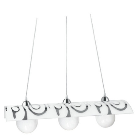 Lampadario Struttura Bolero Silicon Acrilic Colore Cromo 60W
