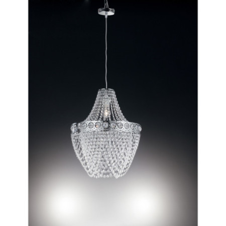 Lampadario Struttura Bolero Silicon Acrilic Colore Cromo 60W