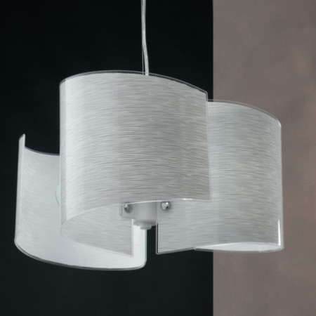 Lampadario Sospensione Joyce  Coordinati Colore Bianco 3 x E 27 max  60W