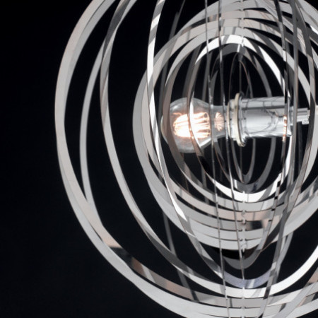 Lampadario Sospensione Club Henging  Colore Cromo 60W