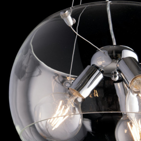 Lampadario Sospensione Equator Henging Colore Trasparente 3 x E 27 max 60W