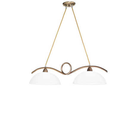 Lampadario Sospensione Halley Henging Colore Brunito 2 x E 27 max  60 W