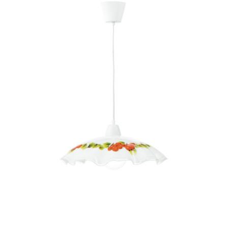 Lampadario Sospensione Ribes Henging Colore Bianco 60W