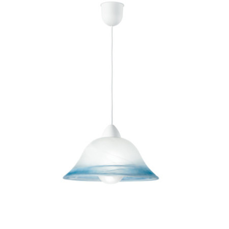 Lampadario Sospensione Settecento Henging Colore Bianco Blu  60W