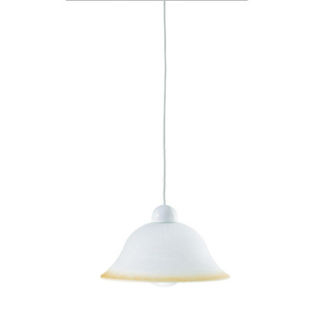 Lampadario Sospensione Settecento Henging Colore Bianco Ambra 60W