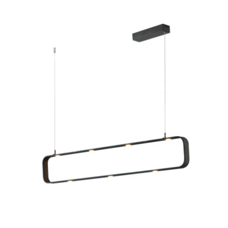 Lampadario Sospensione Led Moka Moderno  Colore Caffe 9 x 25W