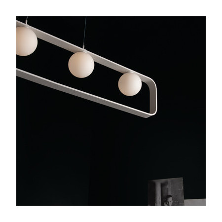 Lampadario Sospensione Led Roxy Moderno Colore Bianco 4x G 9 max 10W
