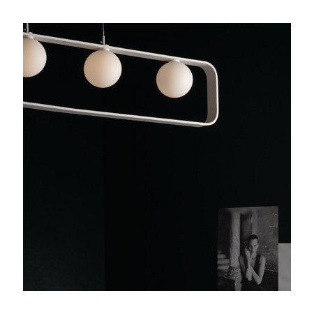 Lampadario Sospensione Led Roxy Moderno Colore Bianco 4x G 9 max 10W