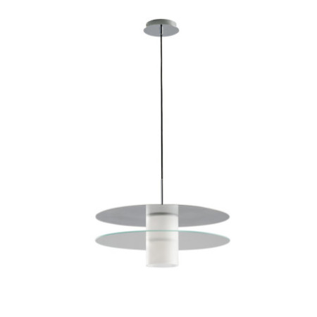 Lampadario Sospensione Led Record Class Colore Cromo 15W