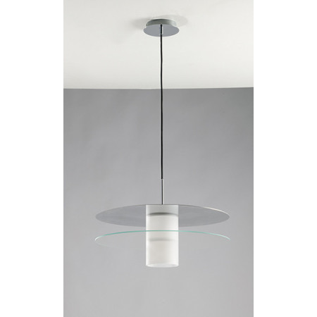 Lampadario Sospensione Led Record Class Colore Cromo 15W