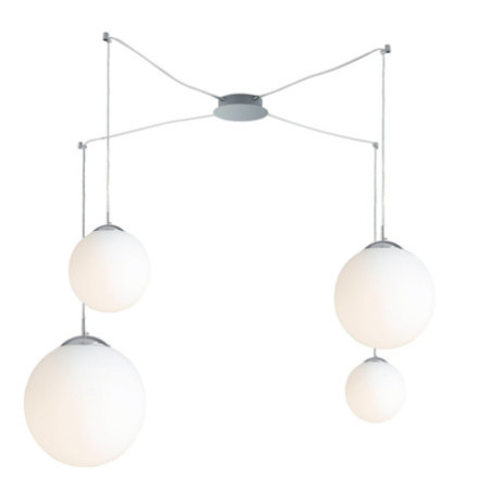 Lampadario Sospensione City Class Colore Bianco 4xE27 max 60W