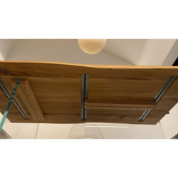 Tavolo in piano massello con 4 gambe in vetro 180x90x77 cm