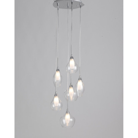 Lampadario Sospensione Skyline Class Colore Cromo 28W