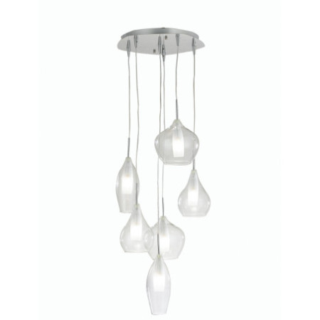 Lampadario Sospensione Skyline Class Colore Cromo 28W