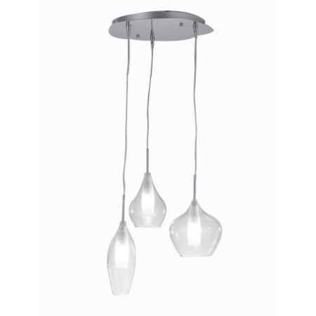 Lampadario Sospensione Skyline Class Colore Cromo 28W