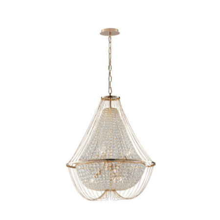 Lampadario Sospensione Vienna Luxury Colore Oro 40W