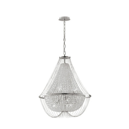 Lampadario Sospensione Vienna Luxury Colore Cromo 40W
