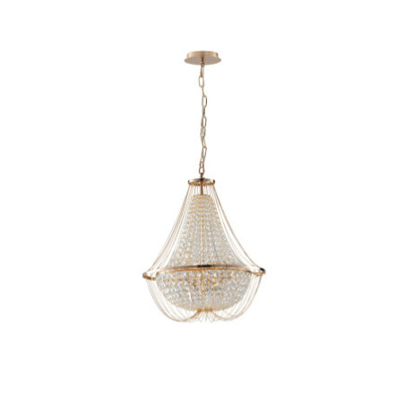 Lampadario Sospensione Vienna Luxury Colore Oro 40W