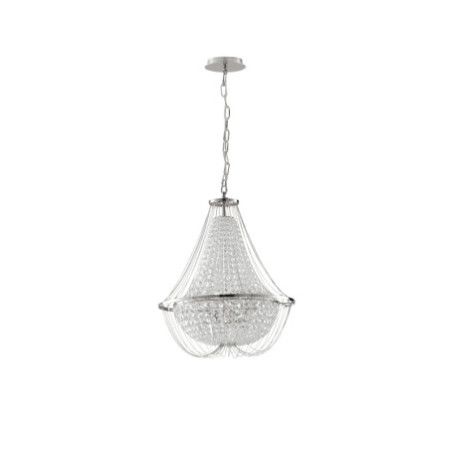 Lampadario Sospensione Vienna Luxury Colore Cromo 40W