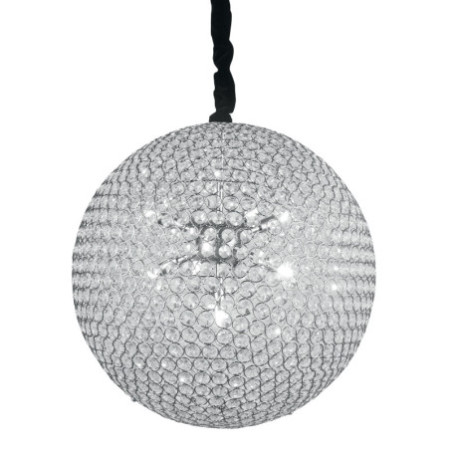 Lampadario Sospensione Planet Luxury  Colore Cromo 28W