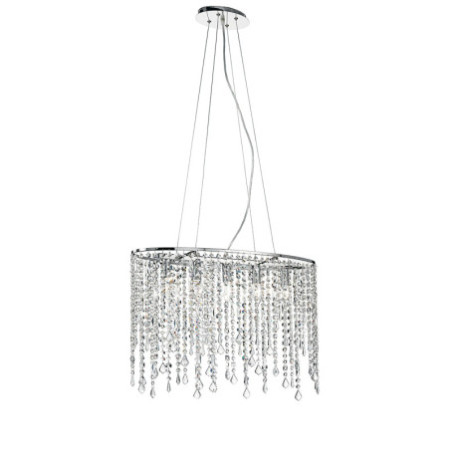 Lampadario Sospensione Breeze Luxury  Colore Cromo 40W
