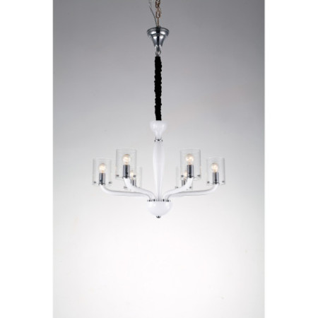 Lampadario Aurora Elegance Colore Bianco 40W