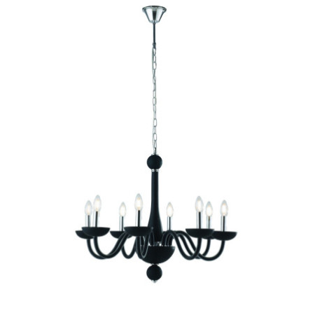 Lampadario Alfiere Elegance Colore Nero 40W