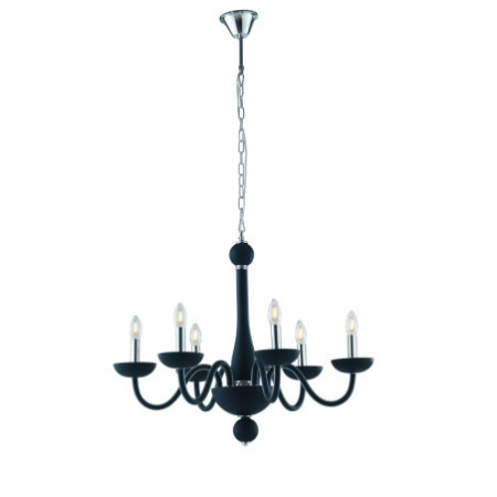 Lampadario Alfiere Elegance Colore Nero 40W