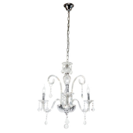 Lampadario Cristallo Classico Colore Cromo 40W