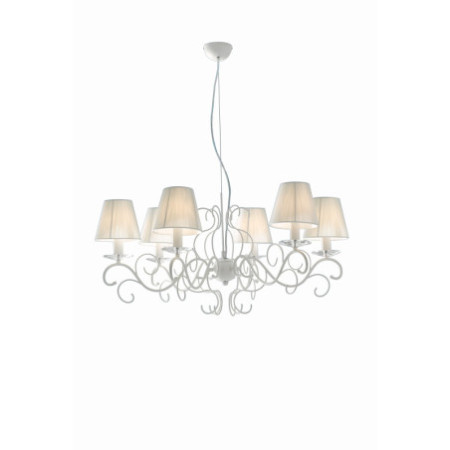 Lampadario Perla Classico Colore Bianco 40W