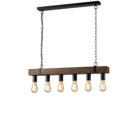 Lampadario Sospensione Texas Industrial Vintage Colore Nero 400W