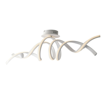 Lampadario Plafoniera Led Mystral Moderno Colore Bianco 36 W