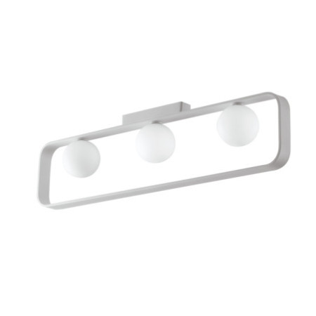 Lampadario Plafoniera Led Roxy  Moderno Colore Bianco 3 x G 9 max  10 W